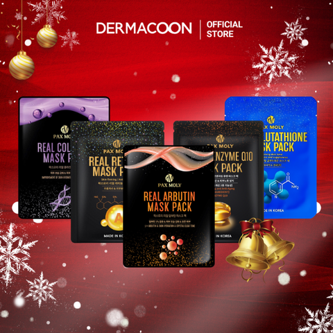 Bộ 5 mặt nạ giúp dưỡng ẩm và làm sáng da Pax Moly (5 miếng x 25ml)