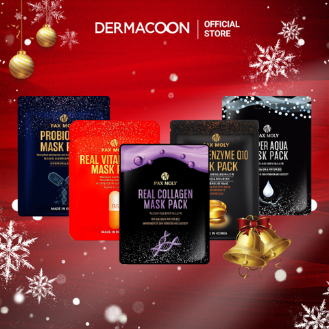 Bộ 5 mặt nạ giúp da săn chắc và đàn hồi Pax Moly (5 miếng x 25ml)