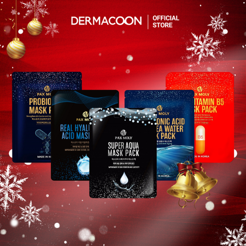 Bộ 5 mặt nạ giúp dưỡng ẩm và làm dịu da Pax Moly (5 miếng x 25ml)