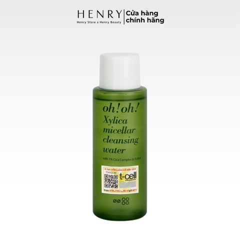 [Hàng công ty] Nước Tẩy Trang oh!oh! Xylica Micellar Cleansing Water Làm Dịu & Phục Hồi Màng Lipid 50ml