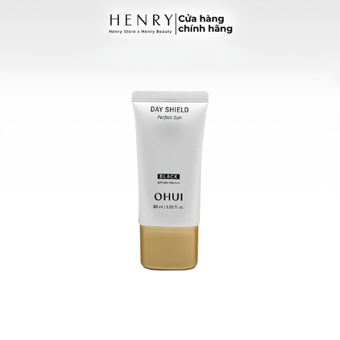 Kem Chống Nắng OHUI Day Shield Perfect Sun Black SPF50+ 30ml – Kiểm Soát Dầu, Hiệu Chỉnh Sắc Da