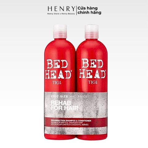 Cặp Dầu Gội Xả Tigi Đỏ Bed Head Resurrection (750ml x 2)