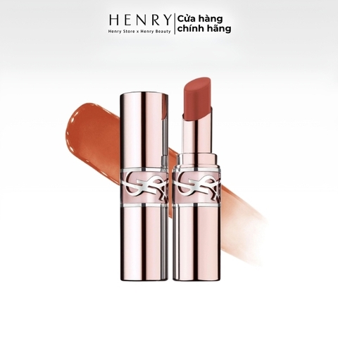 Son Dưỡng YSL Loveshine Candy Glow #12B Sweet Tangerine 3.1g – Hồng Đào Ánh Cam Tươi Tắn, Môi Căng Bóng Tự Nhiên