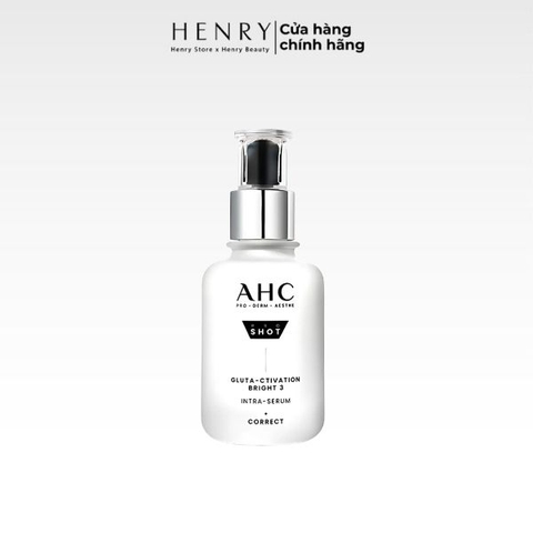 Serum AHC Pro Shot GlutA-ctivation Bright 3 Intra 40ml – Dưỡng Sáng, Mờ Thâm Nám & Cải Thiện Da Xỉn Màu