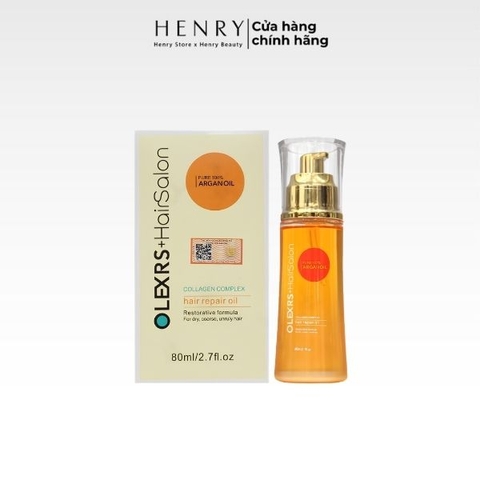 Tinh Dầu Dưỡng Tóc Olexrs Hair Salon Collagen Complex Repair Oil 80ml – Phục Hồi Tóc Hư Tổn, Mềm Mượt Và Bóng Khỏe