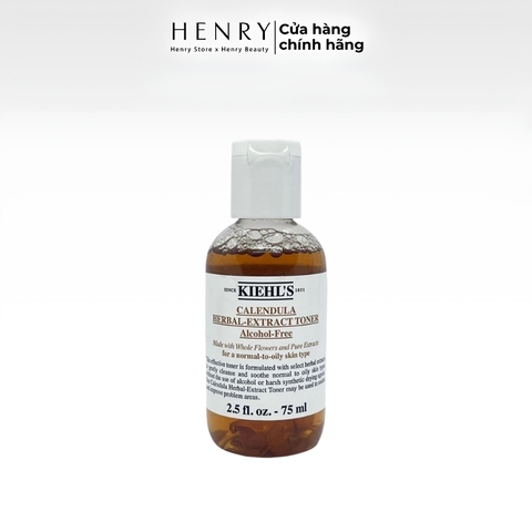 Toner Kiehl’s Calendula Herbal-Extract Alcohol-Free 75ml – Nước Cân Bằng Hoa Cúc Dịu Nhẹ Cho Da
