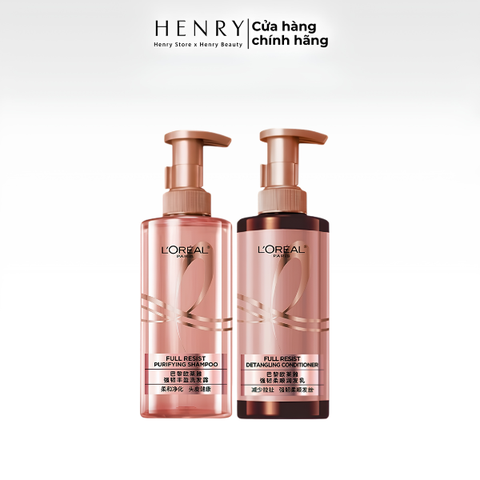 [Hàng Công Ty] Set Gội Xả L'Oréal Paris Elseve Full Resist 440ml x 2 – Hỗ Trợ Giảm Gãy Rụng, Cho Tóc Chắc Khỏe