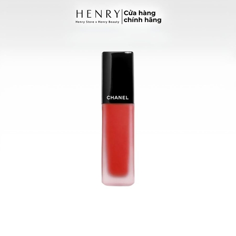Son Kem Chanel Rouge Allure Liquid Velvet 224 Passionnante 6ml - Màu Đỏ Cam Quyến Rũ, Sang Trọng