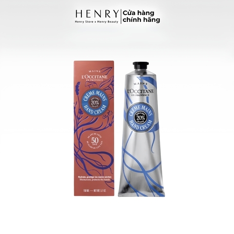 [Mẫu Mới] Kem Dưỡng Tay L'Occitane Shea 20% 150ml – Dưỡng Ẩm, Làm Mềm Da Tay Khô Ráp