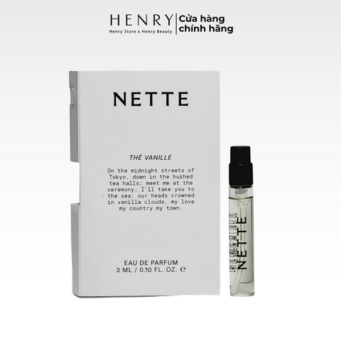 [Vial] Nước Hoa Unisex Nette Lemon Puff Eau De Parfum Hương Bánh Chanh Vanilla Ngọt Ngào, Thư Thái