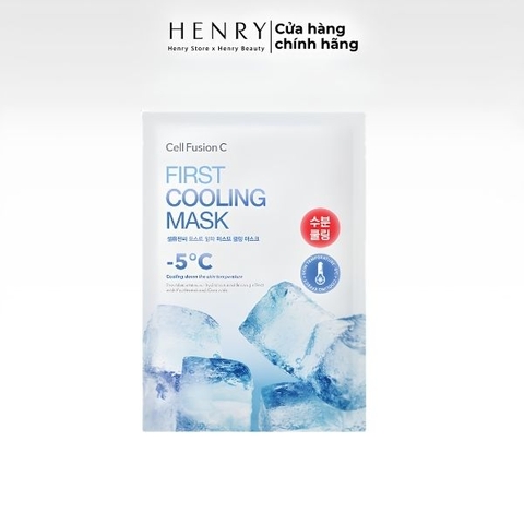 Mặt Nạ Cell Fusion C First Cooling Mask 27g – Hộp 5 Miếng | Hạ Nhiệt, Làm Dịu & Cấp Ẩm Cho Da Nhạy Cảm