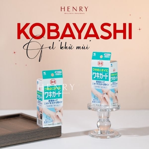 Gel Trị Hôi Nách Kobayashi Waki Guard 50ml – Khử Mùi Hiệu Quả, Giảm Tiết Mồ Hôi & Hỗ Trợ Làm Sáng Vùng Da Dưới Cánh Tay