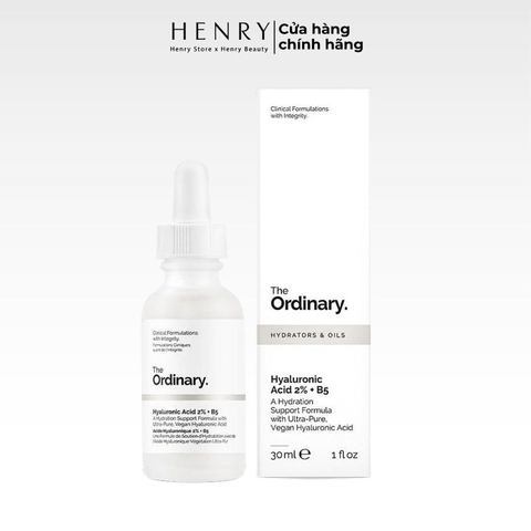 Serum Cấp Ẩm & Phục Hồi The Ordinary Hyaluronic Acid 2% + B5 Chính Hãng 30ml