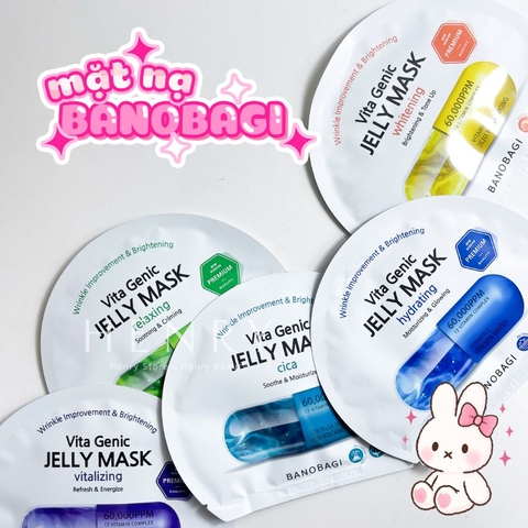 Mặt Nạ Miếng Banobagi Vita Genic Jelly Mask 30ml Giải Pháp Phục Hồi Da Đa Tầng Với Hàm Lượng Vitamin 50.000ppm