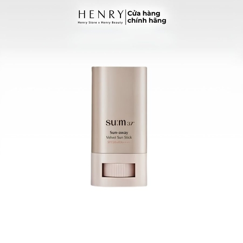 Lăn chống nắng Su:m 37 Sun-Away Velvet Sun Stick SPF50 18g – Bảo Vệ Da Hiệu Quả, Mỏng Nhẹ & Không Bết Dính