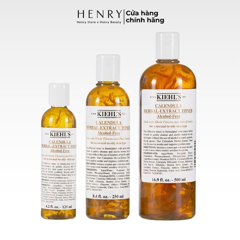 [XT] Nước Hoa Hồng Hoa Cúc Kiehl's Calendula Herbal Extract Alcohol-Free Toner 250ml/ 500ml Làm Dịu & Phục Hồi Làn Da