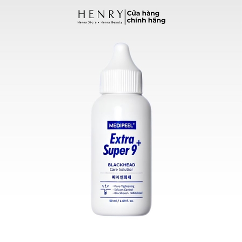 Dung Dịch Ủ Mụn Medi-Peel Extra Super 9 Blackhead Care Solution 50ml Sạch Sâu Mụn Đầu Đen & Se Khít Lỗ Chân Lông