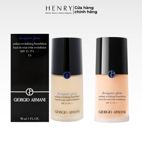 Kem Nền Giorgio Armani Designer Glow Foundation 30ml Bí Quyết Làn Da Căng Bóng Rạng Rỡ
