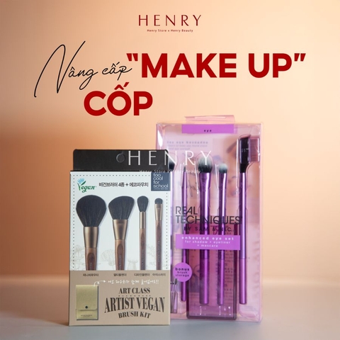 Bộ Cọ Trang Điểm Thuần Chay Too Cool For School Artist Vegan Brush Kit Chính Hãng