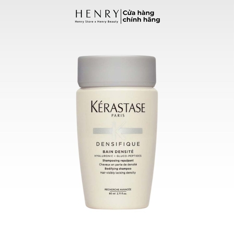 Dầu Gội Kérastase Densifique Bain Densité Trắng 80ml Giải Pháp Làm Dày & Kích Thích Mọc Tóc