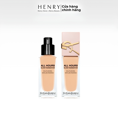 Kem Nền Yves Saint Laurent YSL All Hours Glow Foundation Tone LC1 25ml - Căng Bóng, Mịn Màng Tự Nhiên