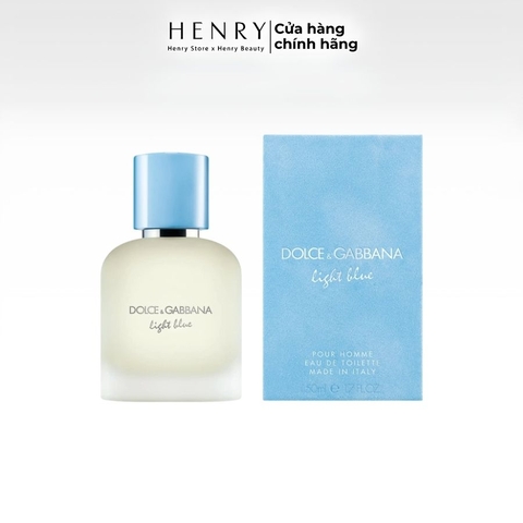 [Mini] Nước Hoa Dolce & Gabbana Light Blue Pour Homme Eau de Toilette 5ml – Hương Cam Chanh Nam Tính, Tươi Mát & Cuốn Hút