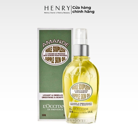 Dầu Dưỡng Thể Hạnh Nhân L'Occitane Almond Supple Skin Oil 100ml Bí Quyết Cho Làn Da Mướt Mịn Như Nhung
