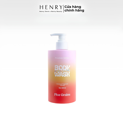 Sữa Tắm Nước Hoa Five Grains Niacinamide Body Wash 500ml – Giải Pháp Dưỡng Sáng, Mờ Thâm Toàn Thâ
