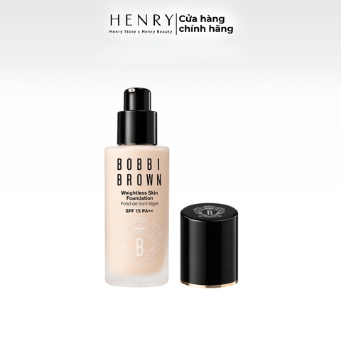 Kem Nền Bobbi Brown Skin Long Wear Weightless Foundation SPF 15 PA++ 30ml #Warm Beige W046 – Kiềm Dầu, Lâu Trôi, Lớp Nền Mỏng Nhẹ