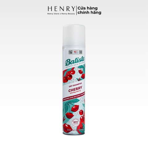 [Hàng Công Ty] Dầu Gội Khô Batiste Dry Shampoo 200ml #Cherry Cheeky Tóc Tơi Phồng Tức Thì, Hương Dâu Tây Ngọt Ngào