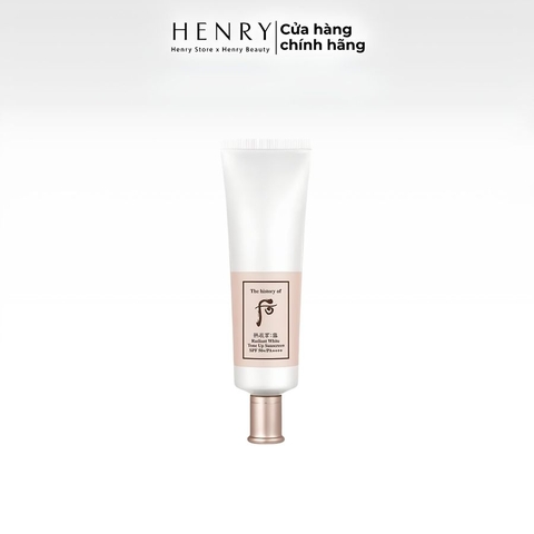 [Fullbox] Kem Chống Nắng The Whoo Radiant White Tone-Up Sunscreen SPF50+ PA++++ 50ml – Nâng Tông Tự Nhiên, Bảo Vệ Da & Dưỡng Sáng