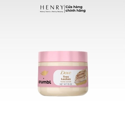 [Bản Mỹ] Tẩy Tế Bào Chết Dove 425g Crumbl Tres Leches – Làm Mịn Da, Dưỡng Ẩm & Hương Bánh Sữa Ngọt Ngào