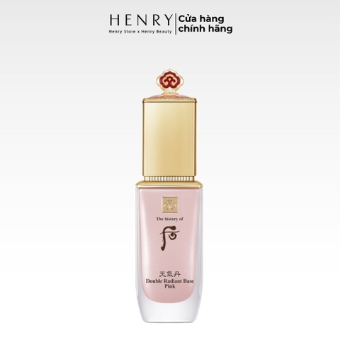 [Mini 8ml] Kem Lót Tái Sinh Phục Hồi Da Whoo Cheongidan Double Radiant Base Pink, Cho Lớp Nền Hồng Hào, Căng Bóng