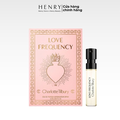 [Vial] Nước Hoa Unisex Charlotte Tilbury Love Frequency EDP 1.2ml Hương Hoa Hồng Quyến Rũ, Thăng Hoa Cảm Xúc