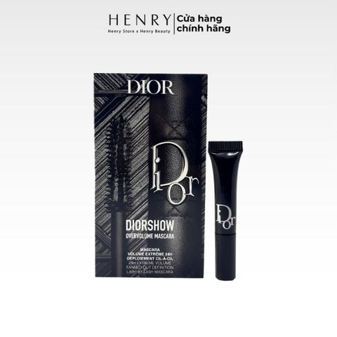 [Mini] Mascara Dior Diorshow Overvolume 1ml #090 Overblack – Làm Dày Và Định Hình Mi Ấn Tượng