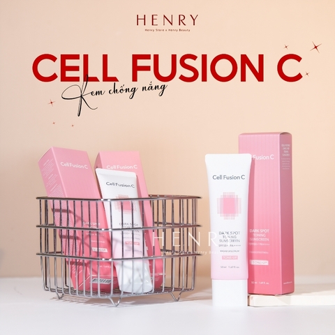 Kem Chống Nắng Cell Fusion C Dark Spot Toning Sunscreen SPF50+ PA++++ 2x35ml Chính Hãng | Nâng Tông, Dưỡng Sáng & Mờ Thâm
