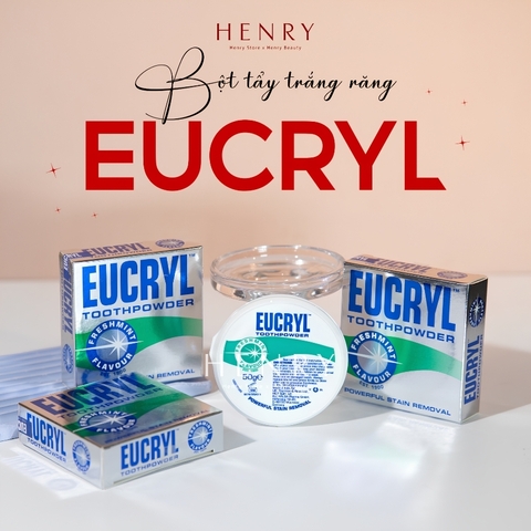 Bột đánh trắng răng Eucryl Toothpowder 50g