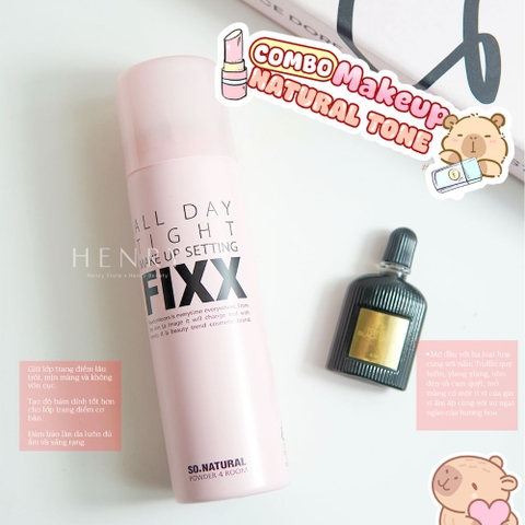 Xịt Khoá Nền So Natural All Day Tight Fixx 75ml Giữ Lớp Trang Điểm Bền Màu, Lâu Trôi
