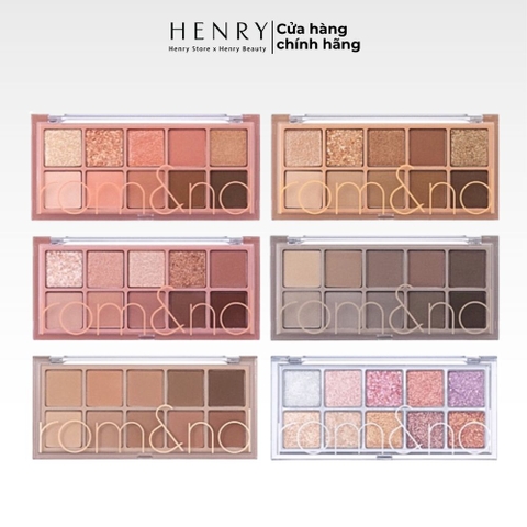 [Màu 00 - 13] Bảng Phấn Mắt 10 Ô Siêu Lấp Lánh Romand Better Than Eye Palette