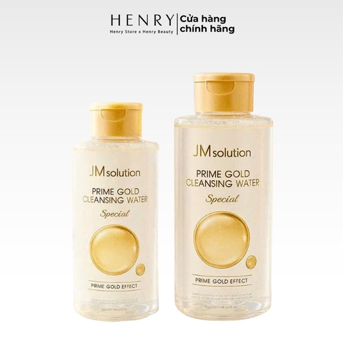 [500ml/ 850ml] Nước Tẩy Trang JM Solution Prime Gold Cleansing Water Sạch Sâu & Trẻ Hóa Da