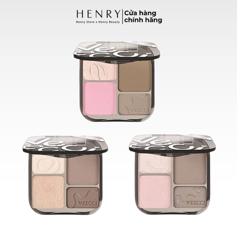 Phấn Tạo Khối & Bắt Sáng Veecci Tự Nhiên, Lâu Trôi 8g tone V02
