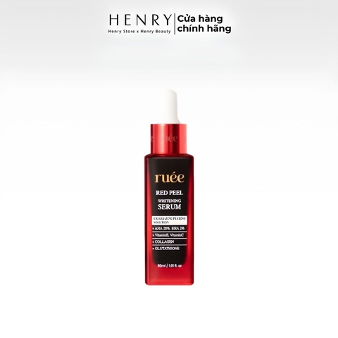 [Hàng Công Ty] Serum Peel Da Sinh Học Ruee Red Peel Whitening Serum 30ml – Hỗ Trợ Làm Sạch Sâu, Da Mịn Màng Và Tươi Sáng Hơn