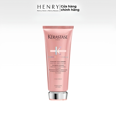 Dầu Xả Kérastase Chroma Absolu Fondant Cica Chroma 200ml – Bảo Vệ Màu, Phục Hồi Tóc Nhuộm