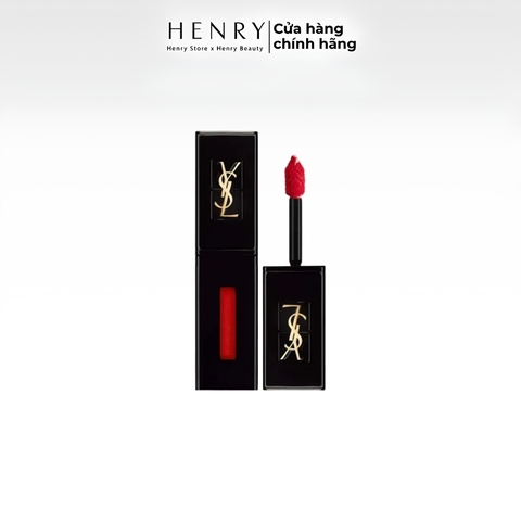 Son Kem YSL The Inks Vinyl Cream 5.5ml #425 Make Me Yours – Đỏ Cam Đất Cá Tính, Hiệu Ứng Bóng Mượt
