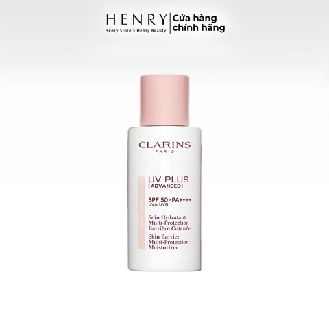 Kem Chống Nắng Clarins UV Plus Rosy Glow SPF50/PA++++ 50ml - Nâng Tone Hồng Tự Nhiên, Bảo Vệ Da Toàn Diện