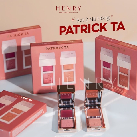 [Mini Nobox Tách Set] Bộ Đôi Má Hồng Kem & Phấn Patrick Ta Major Headlines (Màu #She Goes To The Gym & #She’s Seductive)