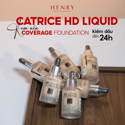 [Hàng Công Ty] Kem Nền Catrice HD Liquid Coverage Foundation 24H Kiềm Dầu & Che Phủ Hoàn Hảo