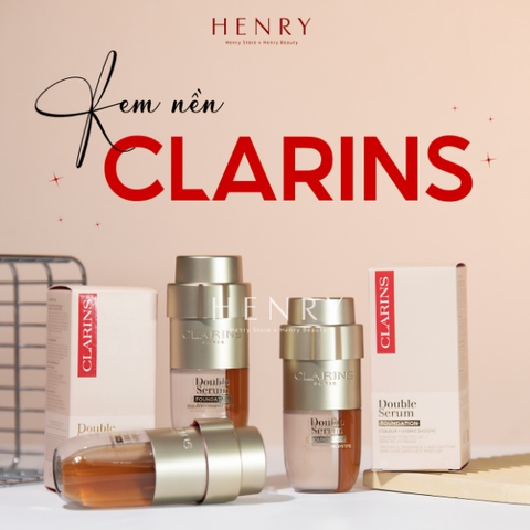 Kem Nền Dạng Serum Clarins Double Serum Foundation 30ml Tone LC1 & LC2 – Lớp Nền Căng Mịn, Tự Nhiên