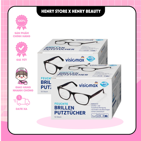 GIẤY LAU MẮT KÍNH VISIOMAX 52 TỜ