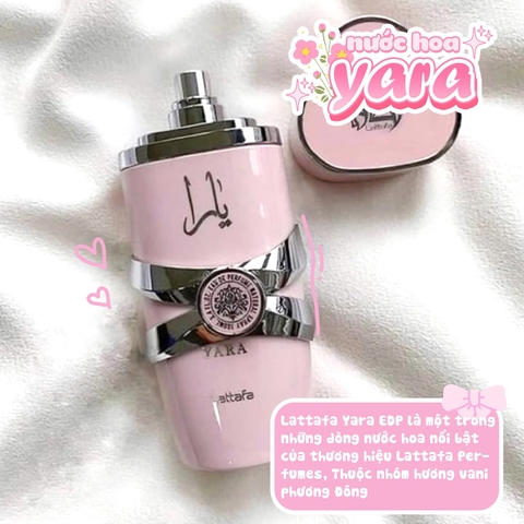 Nước Hoa Dubai Yara Lattafa hồng - 100ML